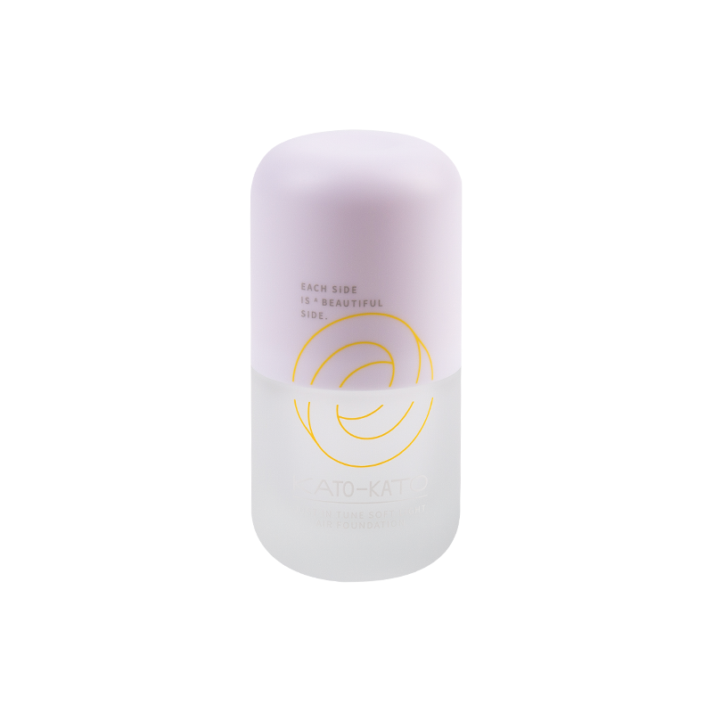 Botella de vidrio cosmético en forma de cápsula de 30 ml con tapa de ABS