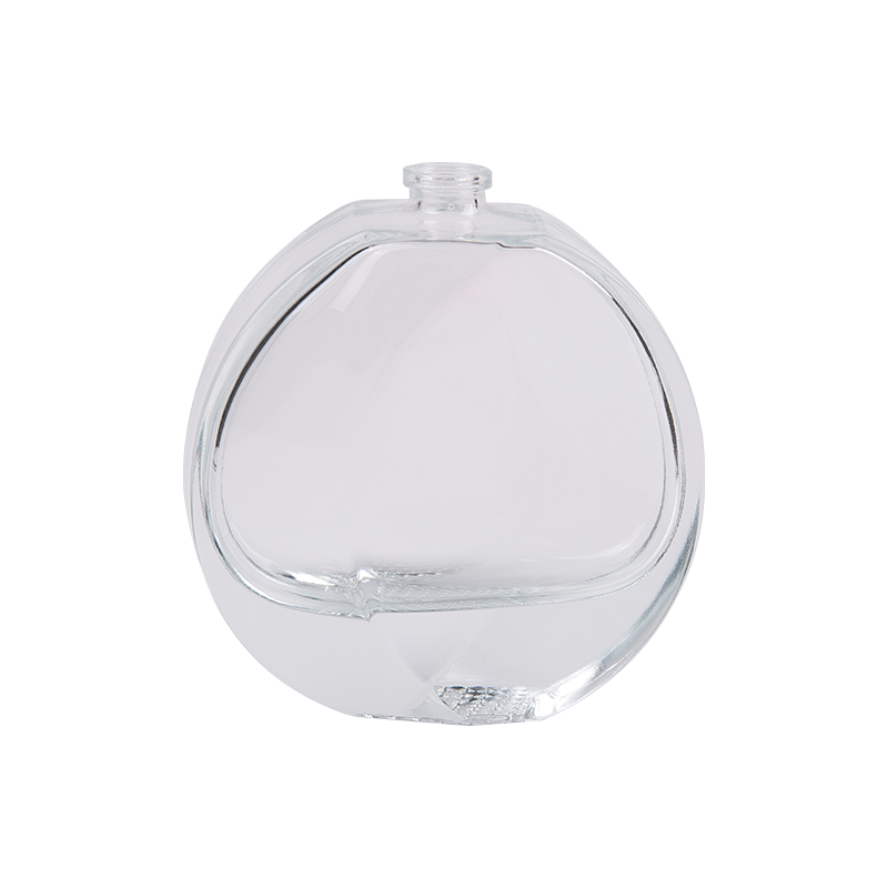 100 ml de botella de perfume transparente esférica de la boca estrecha