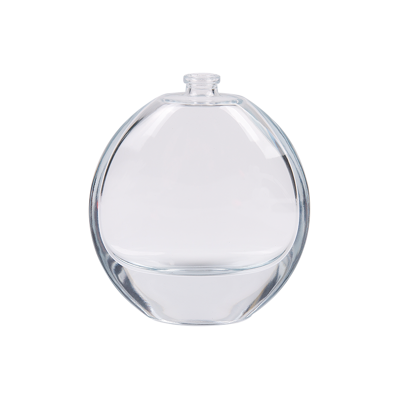 100 ml de botella de perfume transparente en forma de maceta de boca estrecha