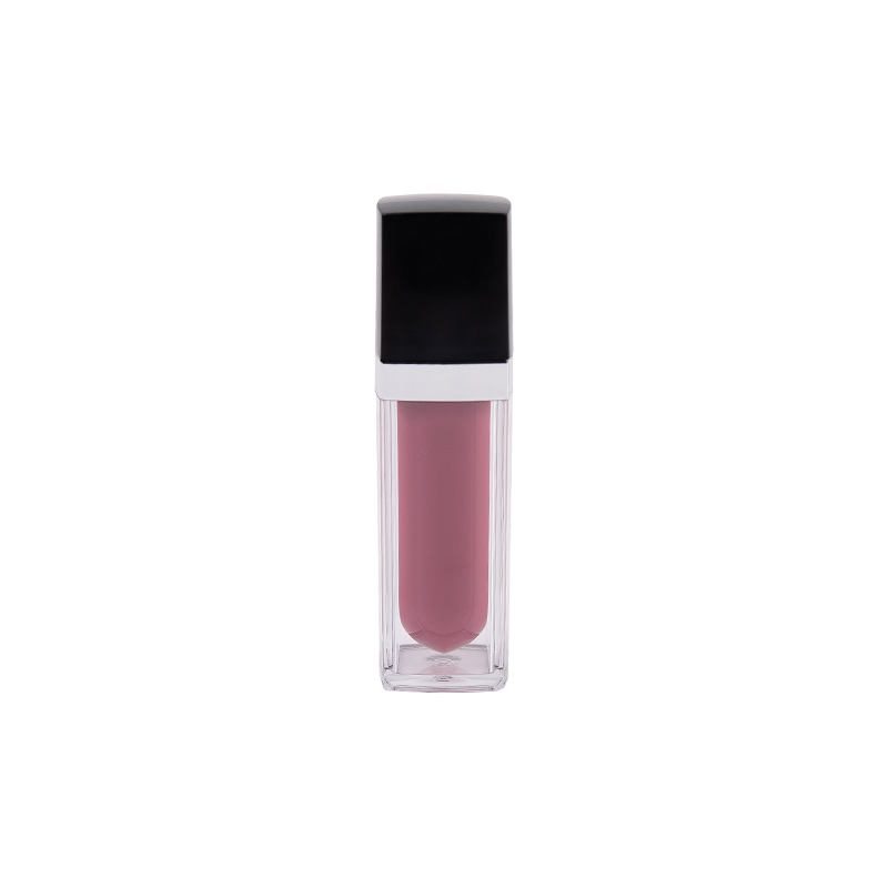 Tubo de brillo labial de forma transparente de 4.4 ml de forma cuadrada