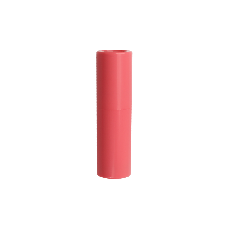 Tubo de lápiz labial de mascota rosa rosa elegante