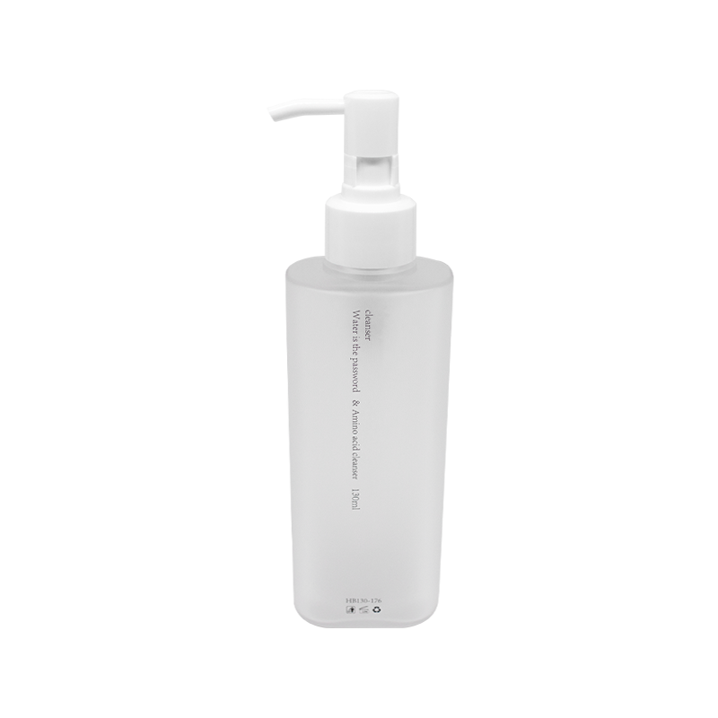 Botella de limpiador de espuma PETG 130 ml de esquinas redondeadas