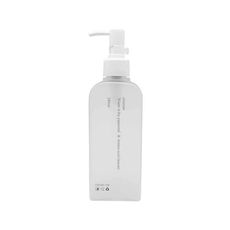 Botella de limpiador de espuma plana PETG 180ml