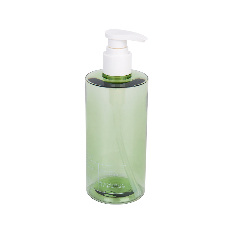 300 ml Elegante botella de bomba de PETG verde elegante