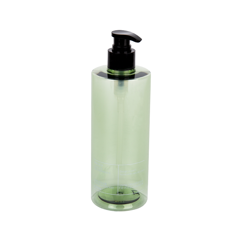500 ml de elegante botella de bomba verde PETG